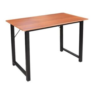 Wood/Metal Desk - Brown